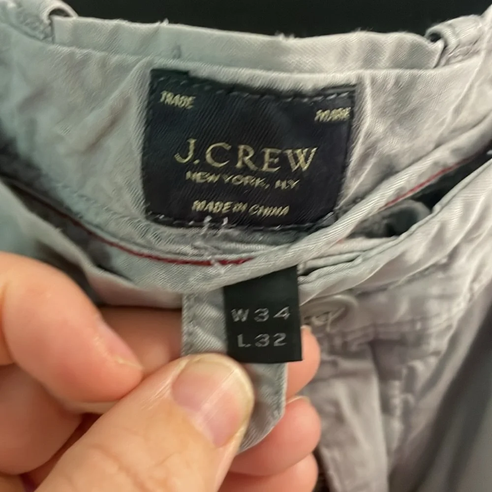 J. Crew Men's 770™ Straight-fit stretch chino pant 34 X 32 jet gray